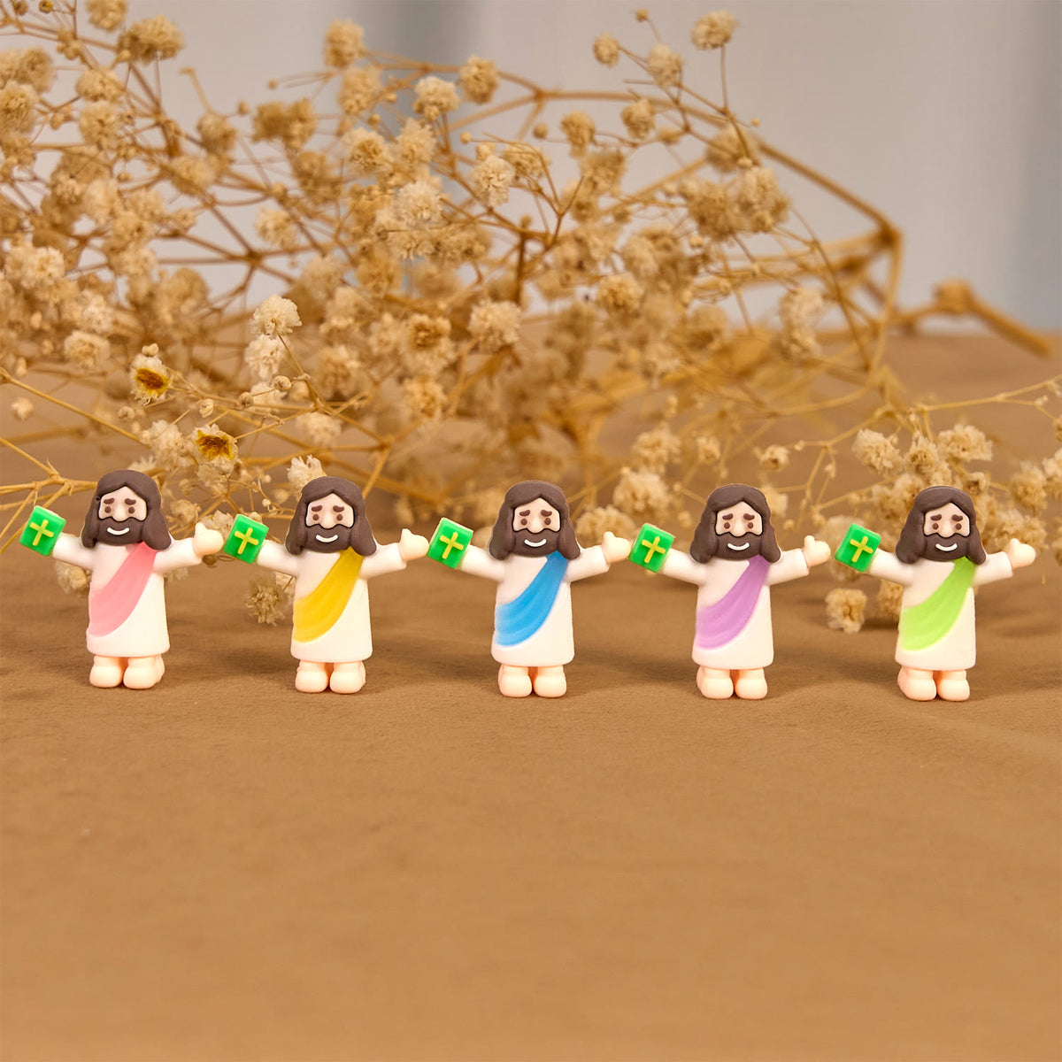 Christianartworkshop 5/10/20/30 piezas de minifiguras de Jesús inspiradas en la fe con la Biblia en la mano - image 4
