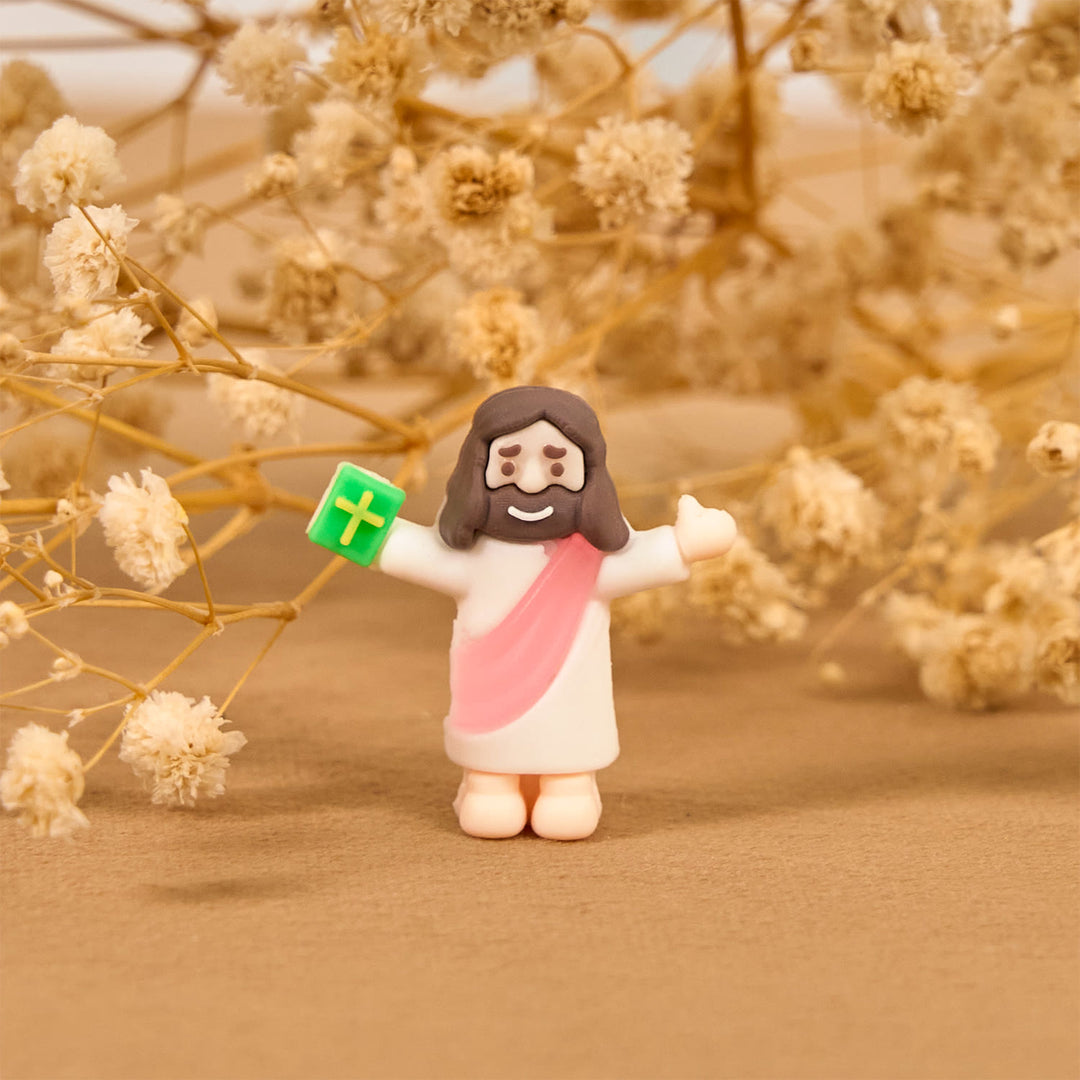 Christianartworkshop 5/10/20/30 piezas de minifiguras de Jesús inspiradas en la fe con la Biblia en la mano - image 9