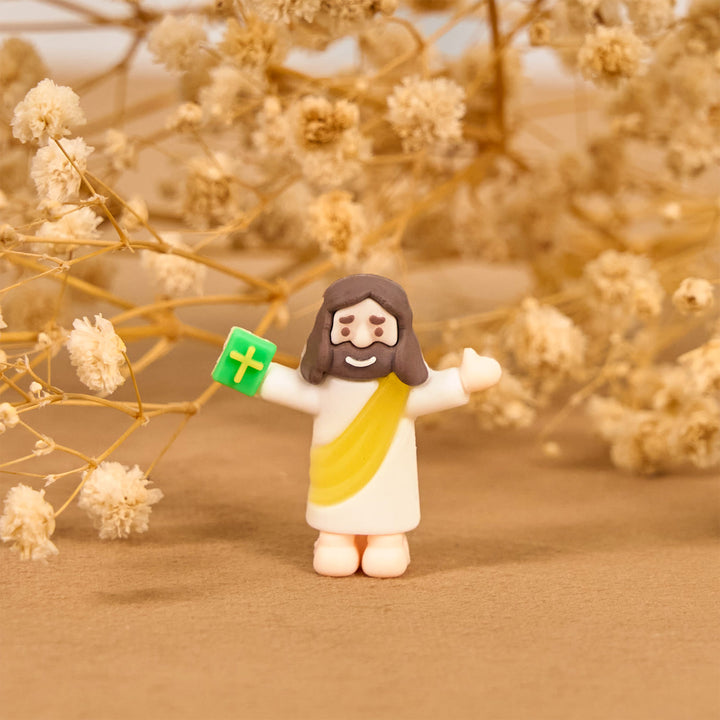 Christianartworkshop 5/10/20/30 piezas de minifiguras de Jesús inspiradas en la fe con la Biblia en la mano - image 10
