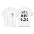 Christianartworkshop Camiseta de algodón "Salvado por el Señor" - Blanco - 2XL - image 0
