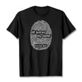 Christianartworkshop Él sabe mi nombre - Versículo bíblico con huella dactilar - Camiseta unisex - Negro - 2XL - image 0