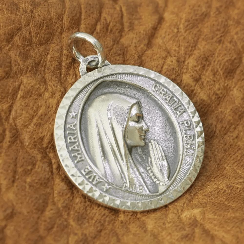 Christianartworkshop Collar con colgante de la Virgen María, elegante y hecho de plata de ley 925, para la devoción diaria. - Virgen María - image 0