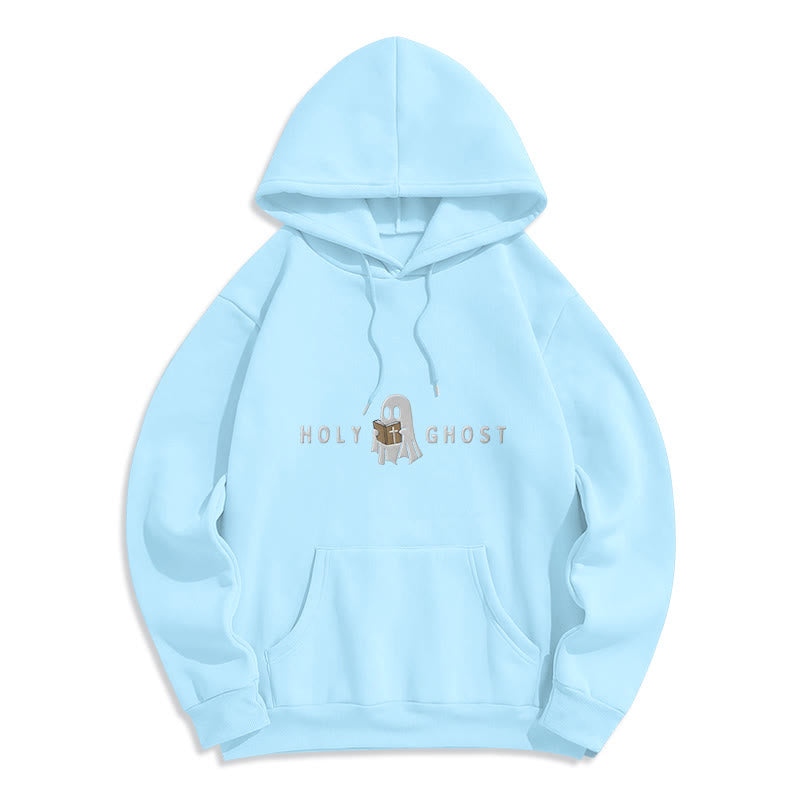 Christianartworkshop Sudadera con capucha de poliéster forrada de felpa con diseño de fantasma caprichoso del Espíritu Santo - Azul - 2XL - image 5