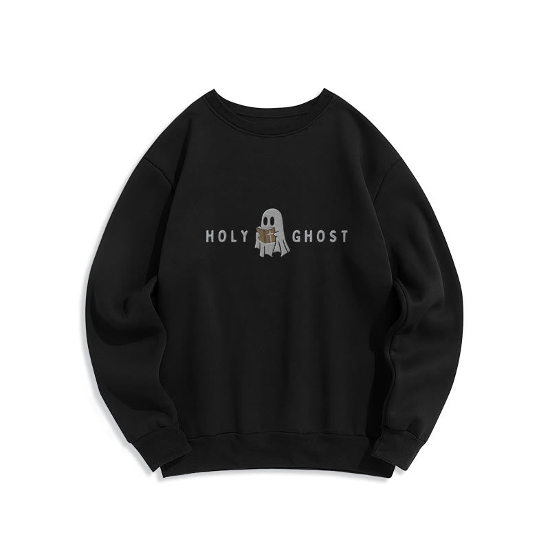 Christianartworkshop Sudadera de poliéster forrada con felpa con diseño de fantasmas caprichosos del Espíritu Santo - Negro - 2XL - image 0