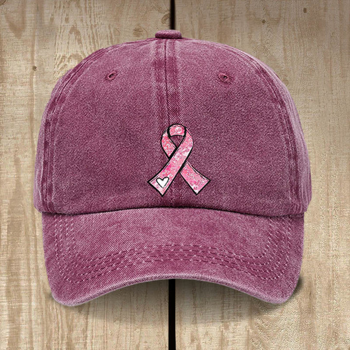Christianartworkshop Gorro con lazo rosa "Oraciones sanadoras de Dios": Guerrero de la fe para la concienciación sobre el cáncer. - Vino - image 8