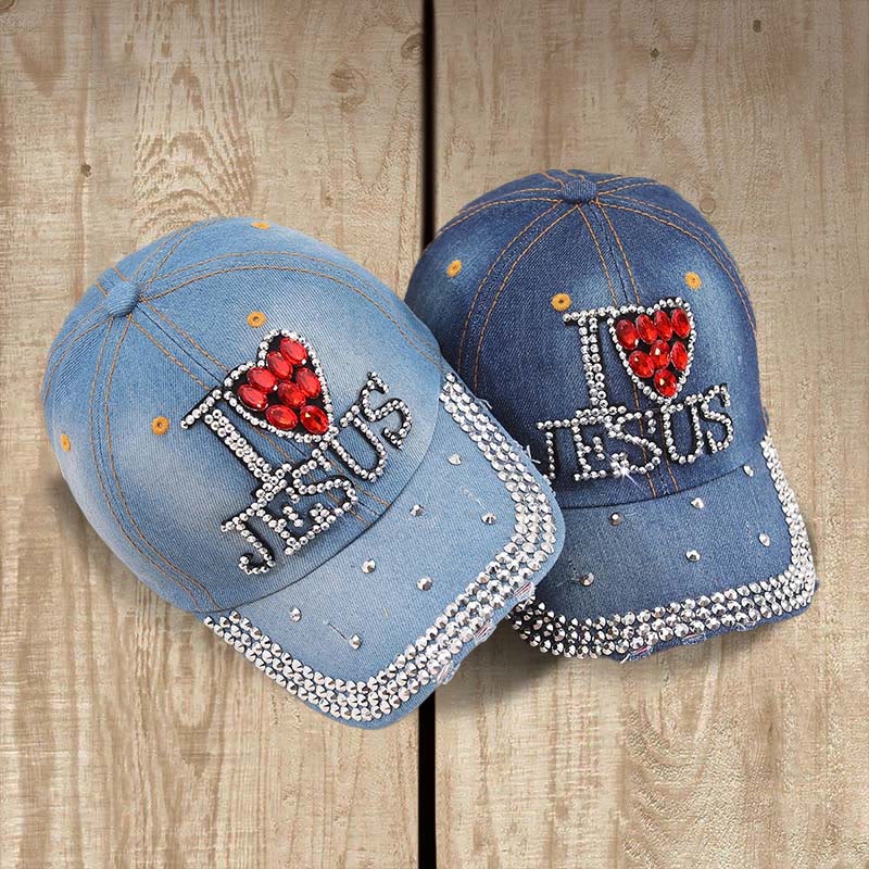 Christianartworkshop Gorra de béisbol "Amo a Jesús" para corazones devotos: Irradia amor por Cristo. - image 1