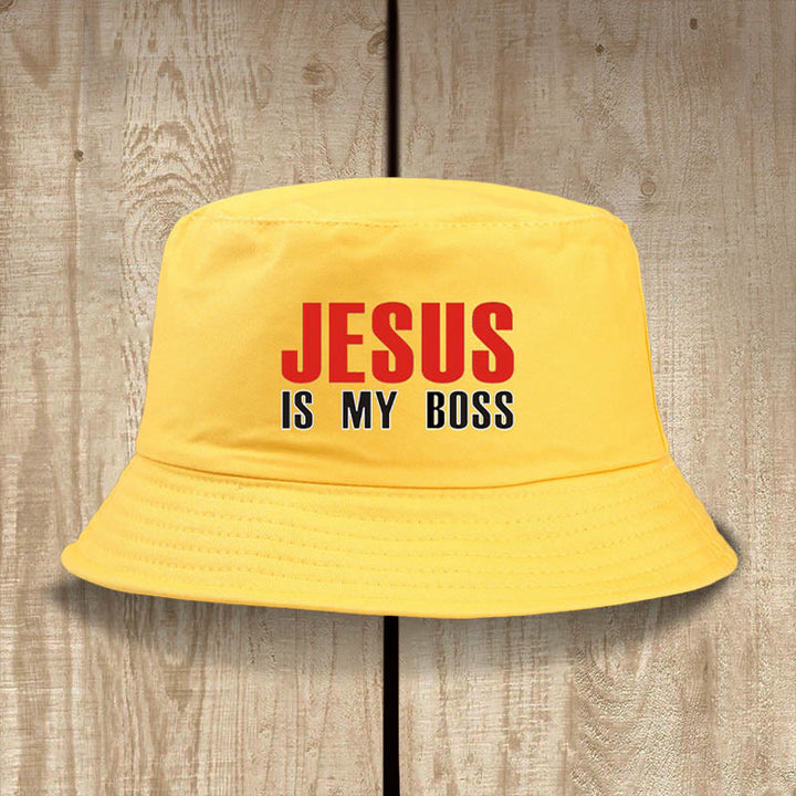 Christianartworkshop Gorra "Jesús es mi jefe": Camina con fe y confianza. - Amarillo - image 10