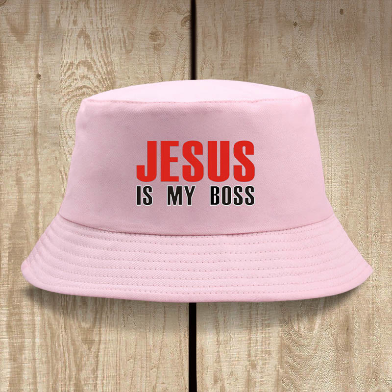 Christianartworkshop Gorra "Jesús es mi jefe": Camina con fe y confianza. - Rosa - image 4