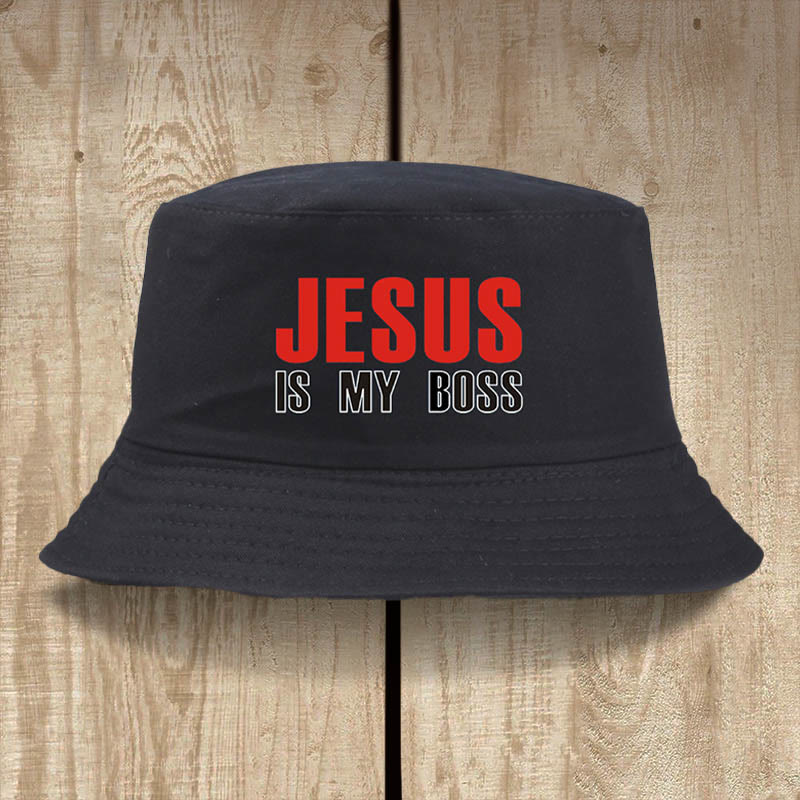 Christianartworkshop Gorra "Jesús es mi jefe": Camina con fe y confianza. - Negro - image 8