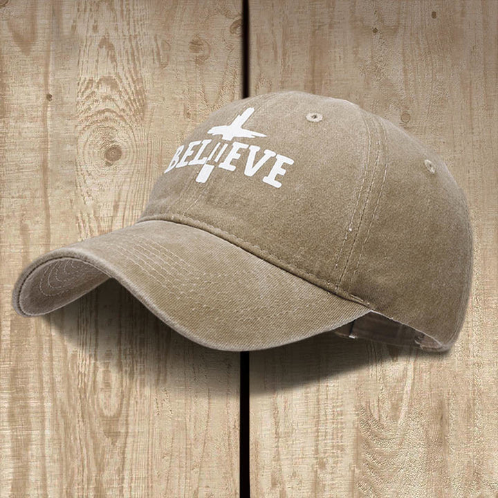 Christianartworkshop Gorra de béisbol "Cree en la Cruz": Fe sobre la duda - Caqui - image 8