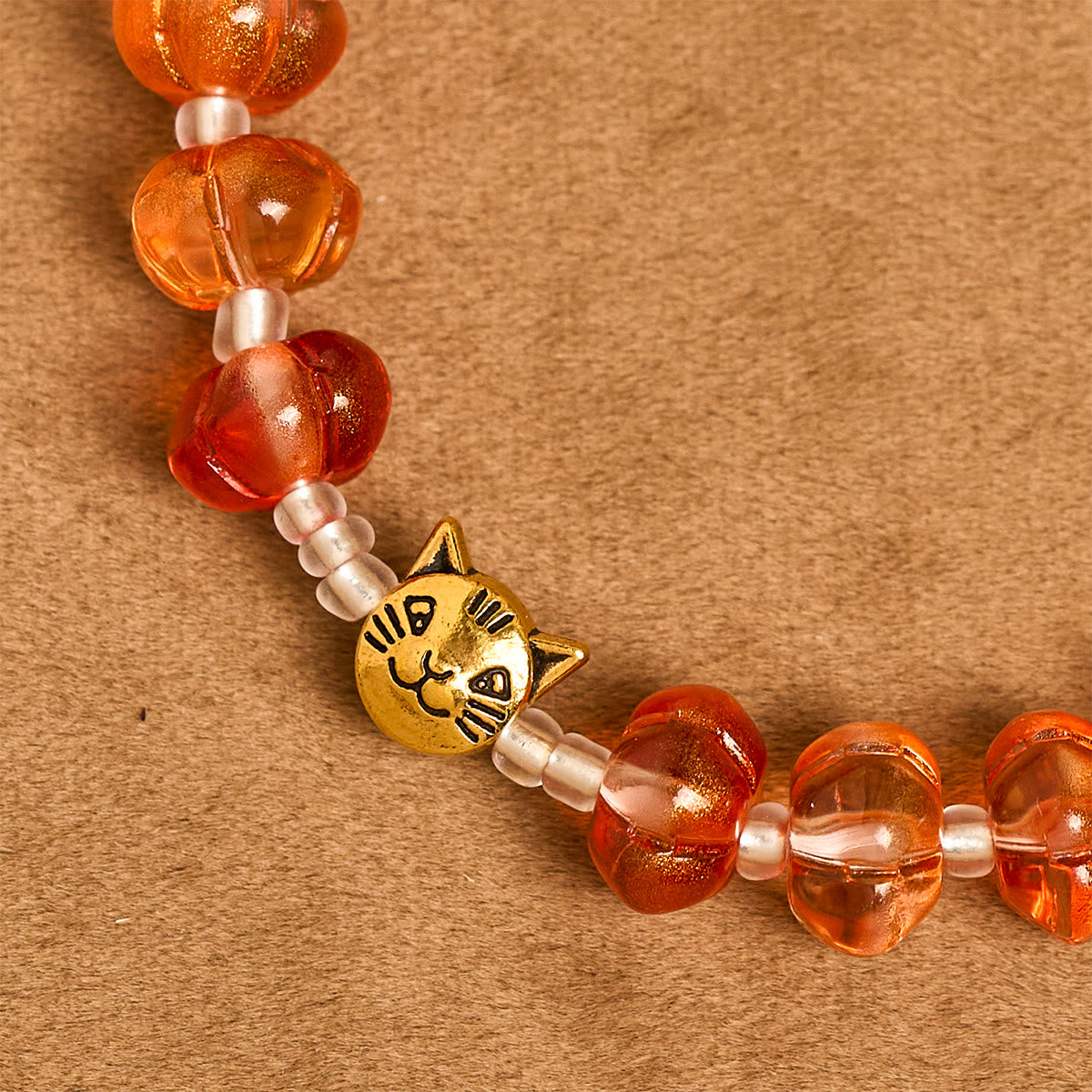 Christianartworkshop Pulsera de oración de otoño con cuentas de calabaza sagradas: Gracia y alegría de la cosecha. - image 3