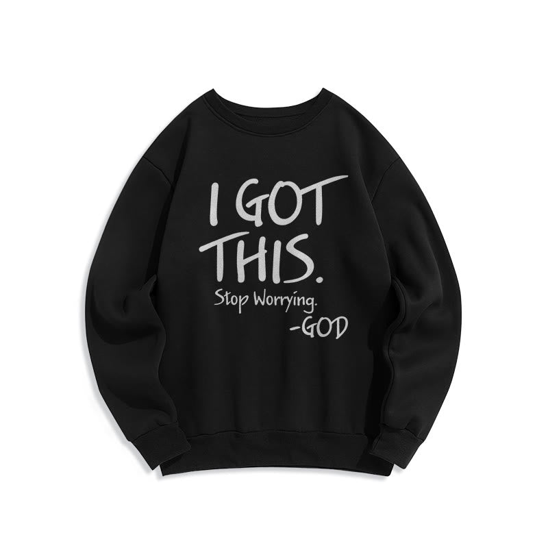 Christianartworkshop YO LO TENGO - Sudadera de poliéster forrada con polar con el mensaje inspirador de fe en Dios - Negro - 2XL - image 5