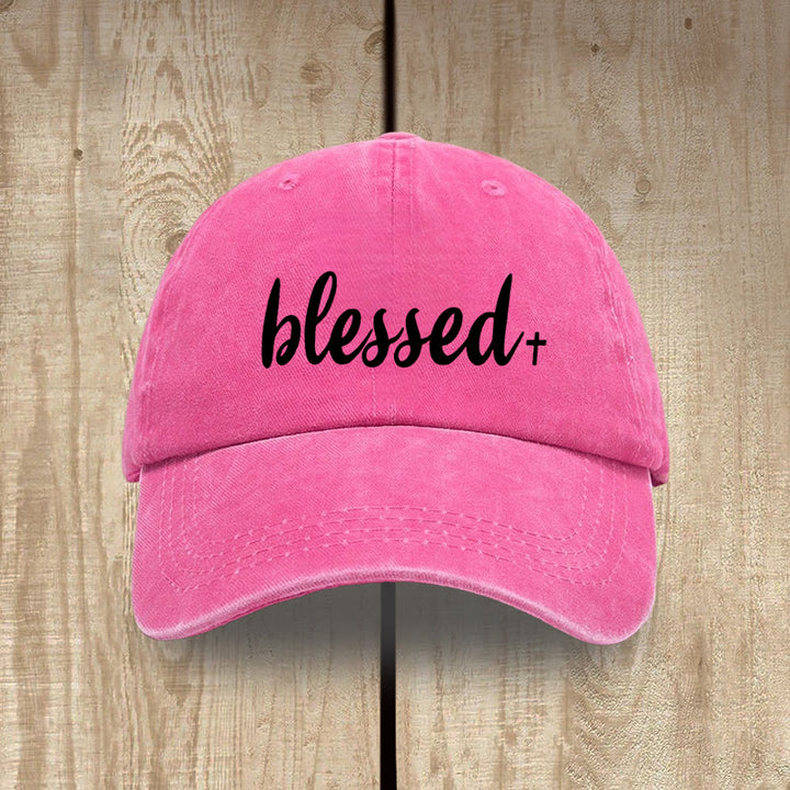 Christianartworkshop Gorro unisex de algodón lavado con efecto desgastado estilo streetwear. - Fucsia - image 12