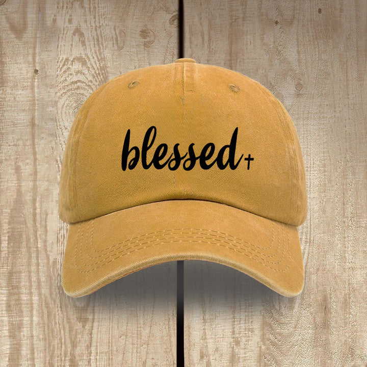 Christianartworkshop Gorro unisex de algodón lavado con efecto desgastado estilo streetwear. - Amarillo - image 16