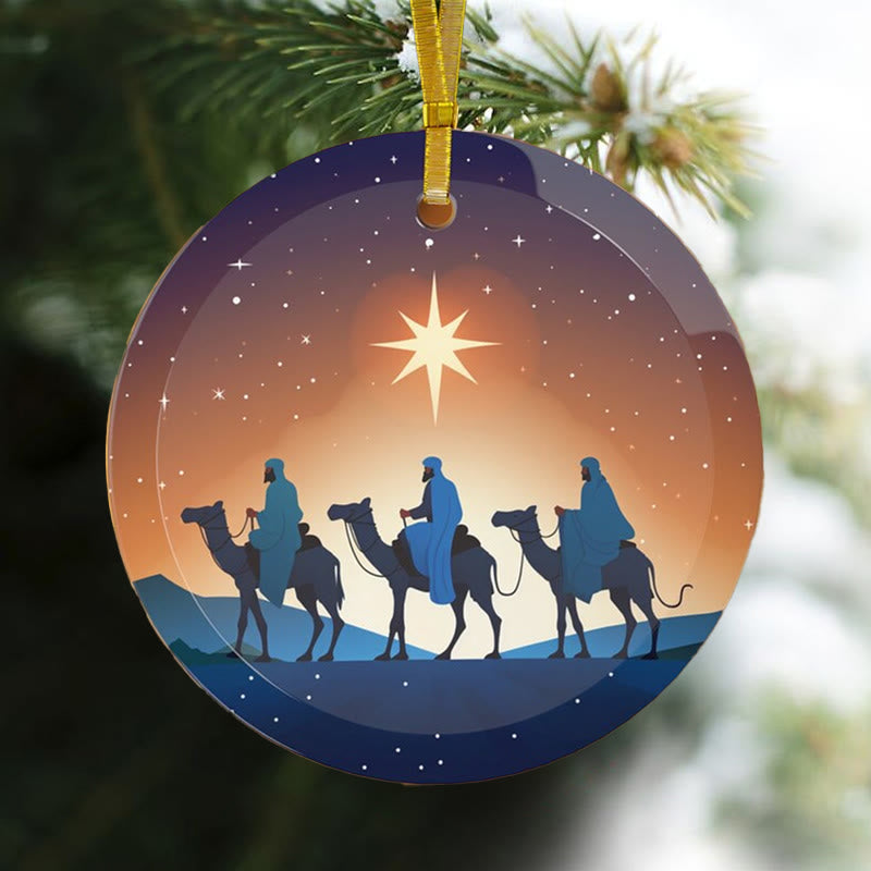 Christianartworkshop Estilos de ilustración Adornos navideños de los Tres Reyes Magos B - image 2