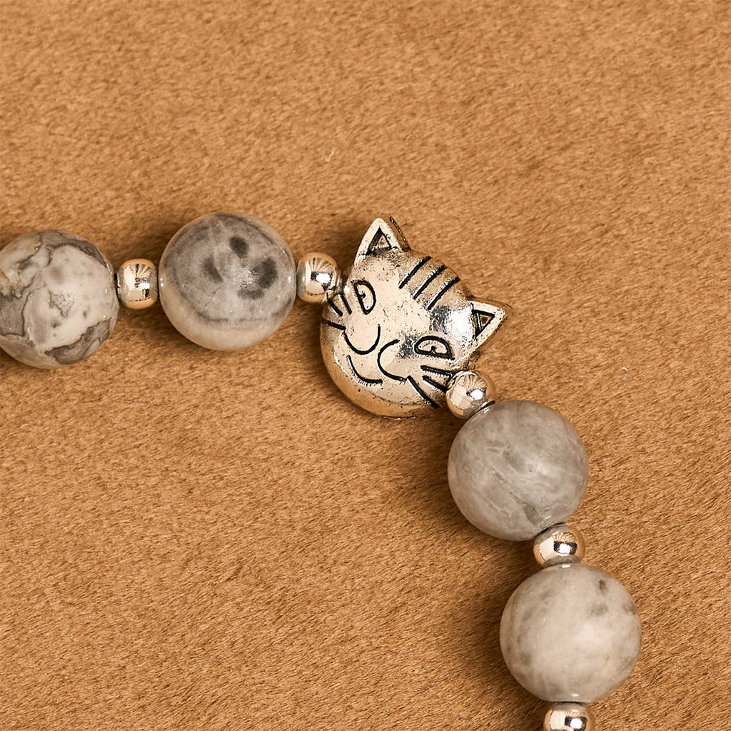 Christianartworkshop Pulsera de oración con forma de gato atigrado gris claro del Guardián Gentil - image 6