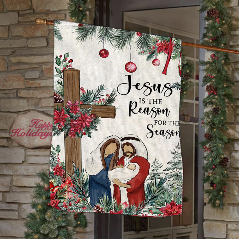 Christianartworkshop Bandera de jardín del Nacimiento de Jesús: Decoración navideña de fe - image 1