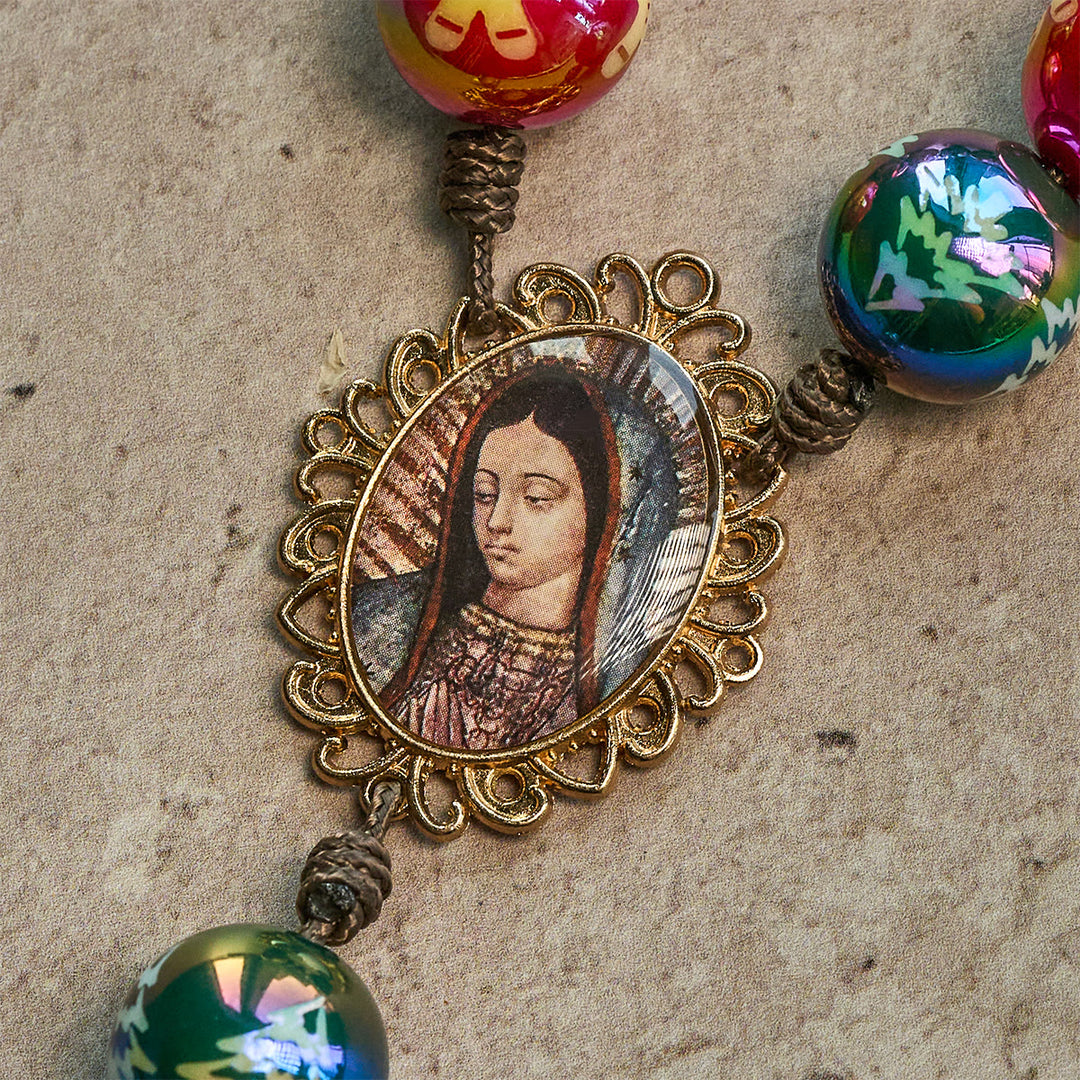 Christianartworkshop Regalo de Navidad: Rosario de bolsillo navideño con cuentas rojas y verdes: Reza en cualquier lugar y en cualquier momento. - image 14