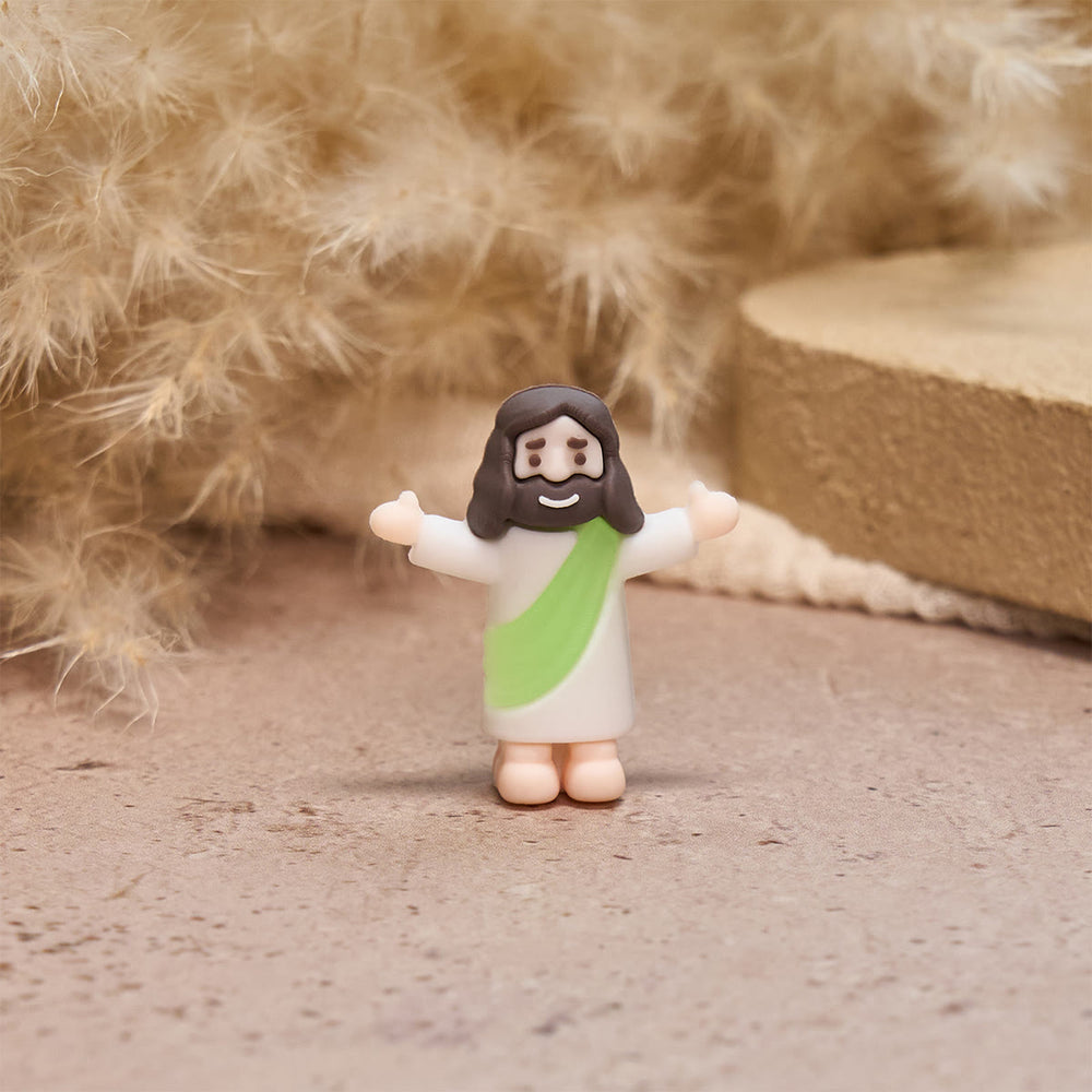 Christianartworkshop 5/10/20/30 piezas Abrazos Arcoíris de Jesús: Minifiguras coloridas para bendiciones diarias - image 1