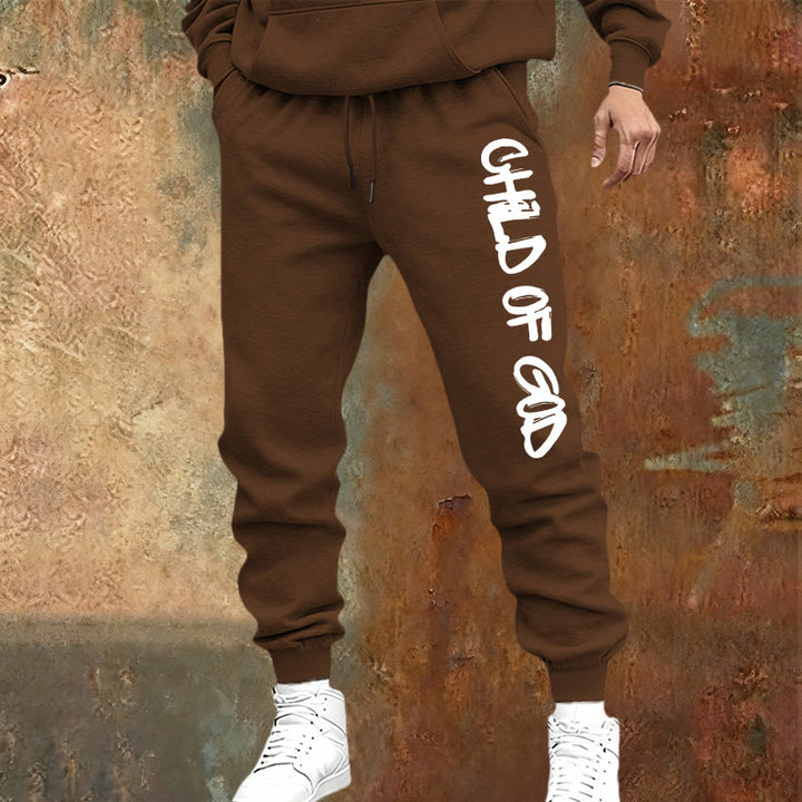 Christianartworkshop Pantalones deportivos con cita "Hijo de Dios" inspirada en la fe y letra en negrita - image 17