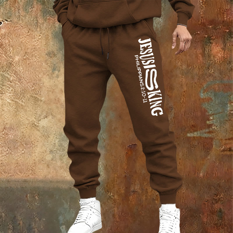 Christianartworkshop Pantalones deportivos con la inscripción "Jesús es Rey" de la colección Worship & Street: Kingdom Street Limited - image 17