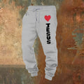 Christianartworkshop Pantalones deportivos Corazón para Jesús: Ropa de uso diario con afecto fiel. - Gris claro - 2XL - image 0