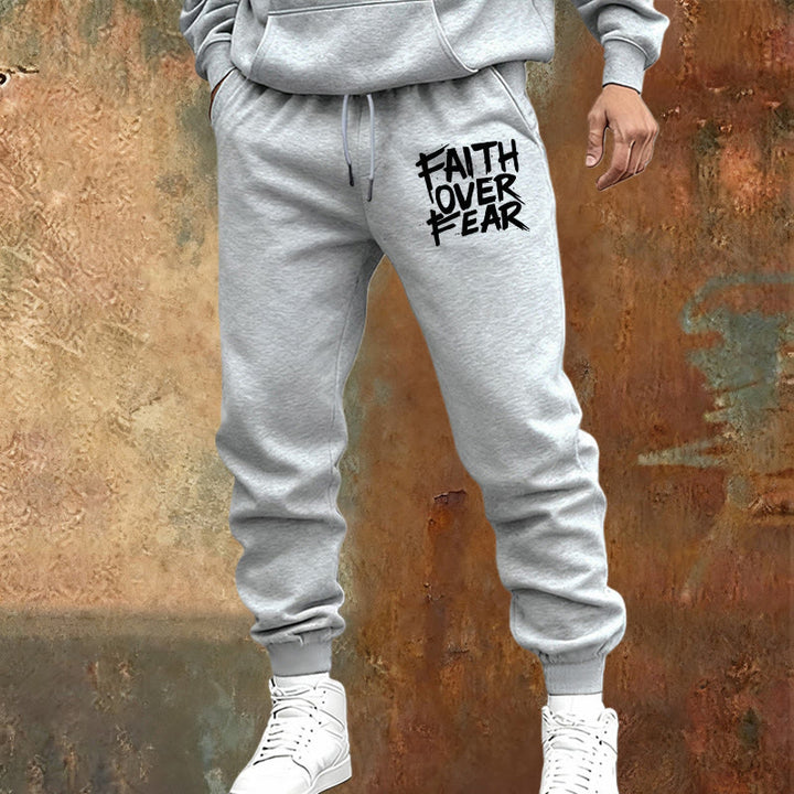 Christianartworkshop Pantalones deportivos "Fe sobre el miedo": ropa de uso diario con valentía espiritual. - image 17