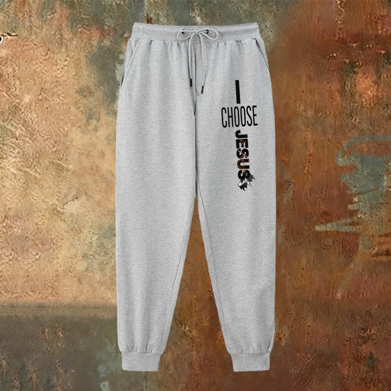 Christianartworkshop Pantalones deportivos "Elijo a Jesús": para usar a diario con un compromiso fiel. - image 18