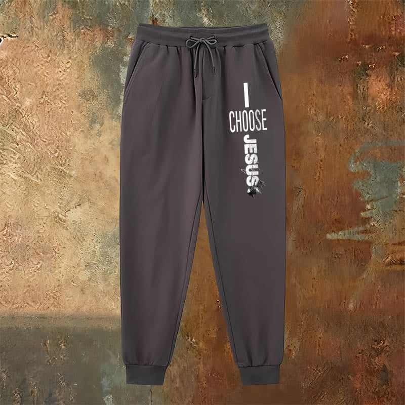 Christianartworkshop Pantalones deportivos "Elijo a Jesús": para usar a diario con un compromiso fiel. - image 14