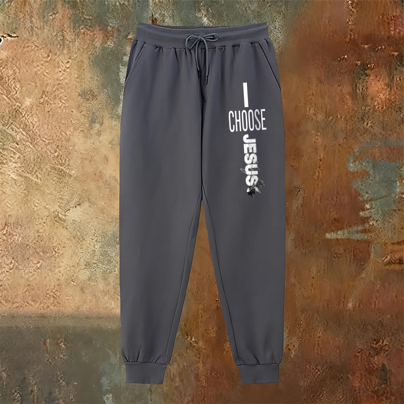 Christianartworkshop Pantalones deportivos "Elijo a Jesús": para usar a diario con un compromiso fiel. - image 10