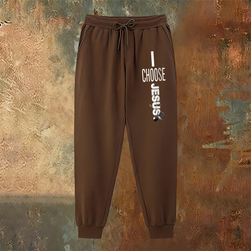 Christianartworkshop Pantalones deportivos "Elijo a Jesús": para usar a diario con un compromiso fiel. - image 22