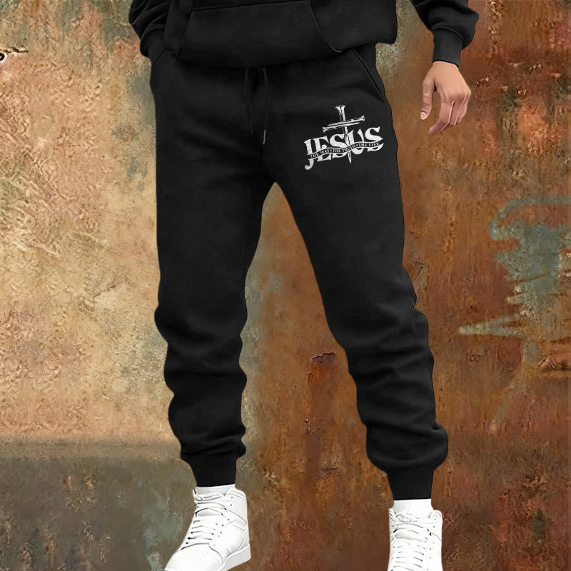 Christianartworkshop Pantalones deportivos Jesus Sword Faith: Fe con estilo para los momentos cotidianos. - image 1