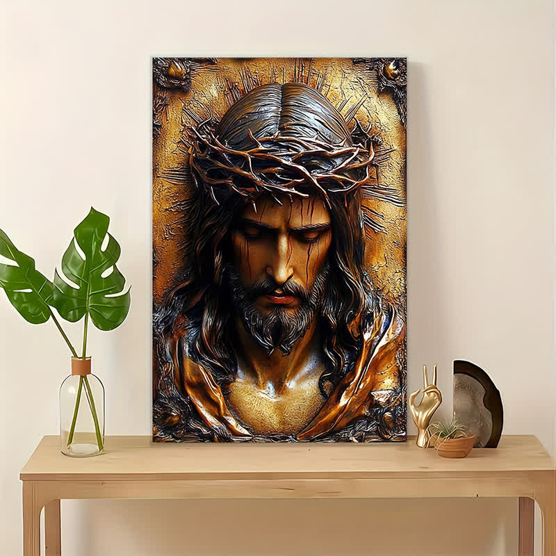 Christianartworkshop Láminas de arte cristiano con la corona de espinas de Jesús: un regalo inspirado en la fe para creyentes devotos. - image 1