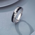 Christianartworkshop Anillo de la Fe con Cruz: Paz, Amor y Devoción Eterna - Ajustable (apto para tallas estadounidenses 8-10) - image 0
