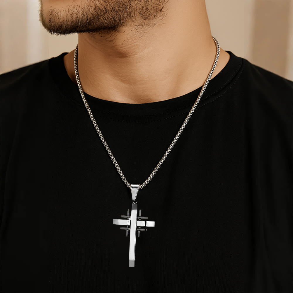 Christianartworkshop Collar con colgante de cruz geométrica: fe moderna y devoción con estilo. - image 10