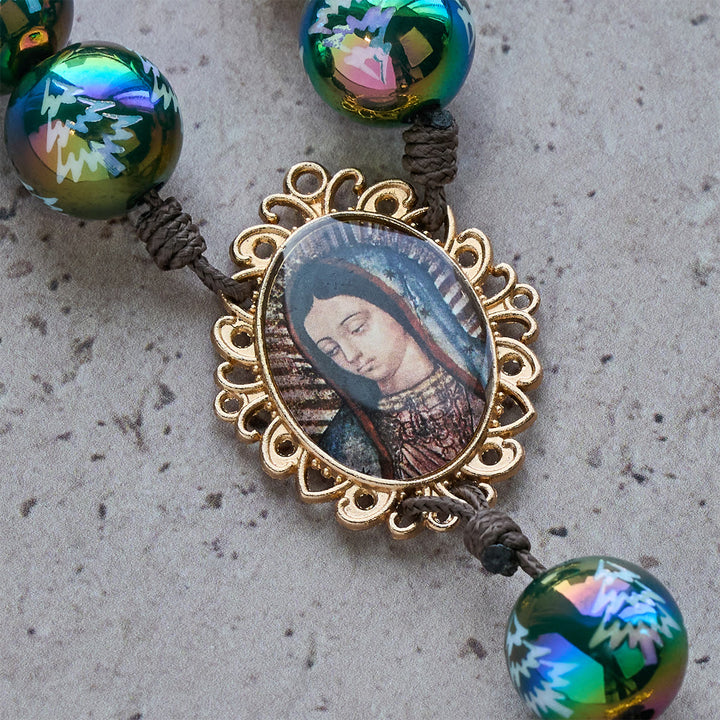 Christianartworkshop Regalo de Navidad: Rosario de bolsillo navideño con cuentas rojas y verdes: Reza en cualquier lugar y en cualquier momento. - image 31