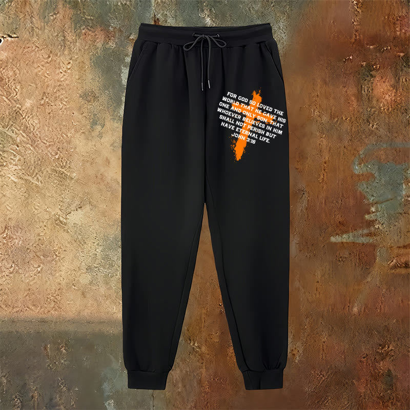 Christianartworkshop Juan 3:16 Pantalones deportivos: Ropa de uso diario con fe llena de gracia - image 10