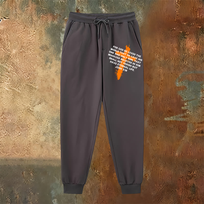 Christianartworkshop Juan 3:16 Pantalones deportivos: Ropa de uso diario con fe llena de gracia - image 18