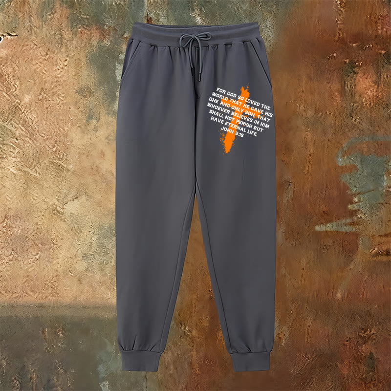 Christianartworkshop Juan 3:16 Pantalones deportivos: Ropa de uso diario con fe llena de gracia - image 6