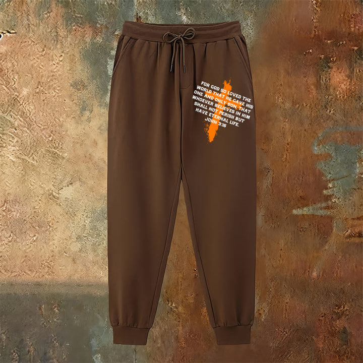 Christianartworkshop Juan 3:16 Pantalones deportivos: Ropa de uso diario con fe llena de gracia - image 2