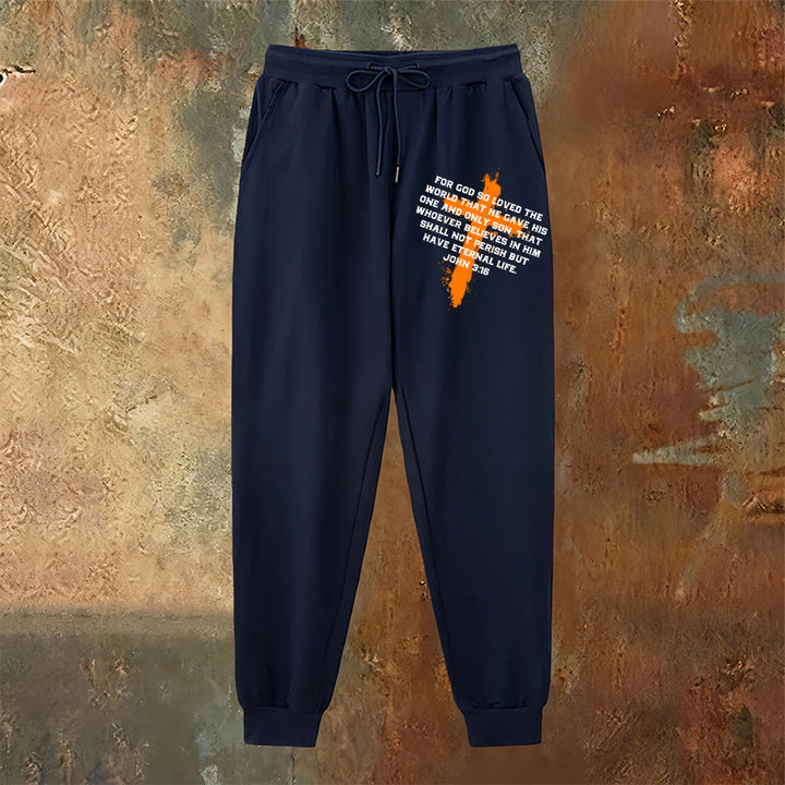 Christianartworkshop Juan 3:16 Pantalones deportivos: Ropa de uso diario con fe llena de gracia - image 14