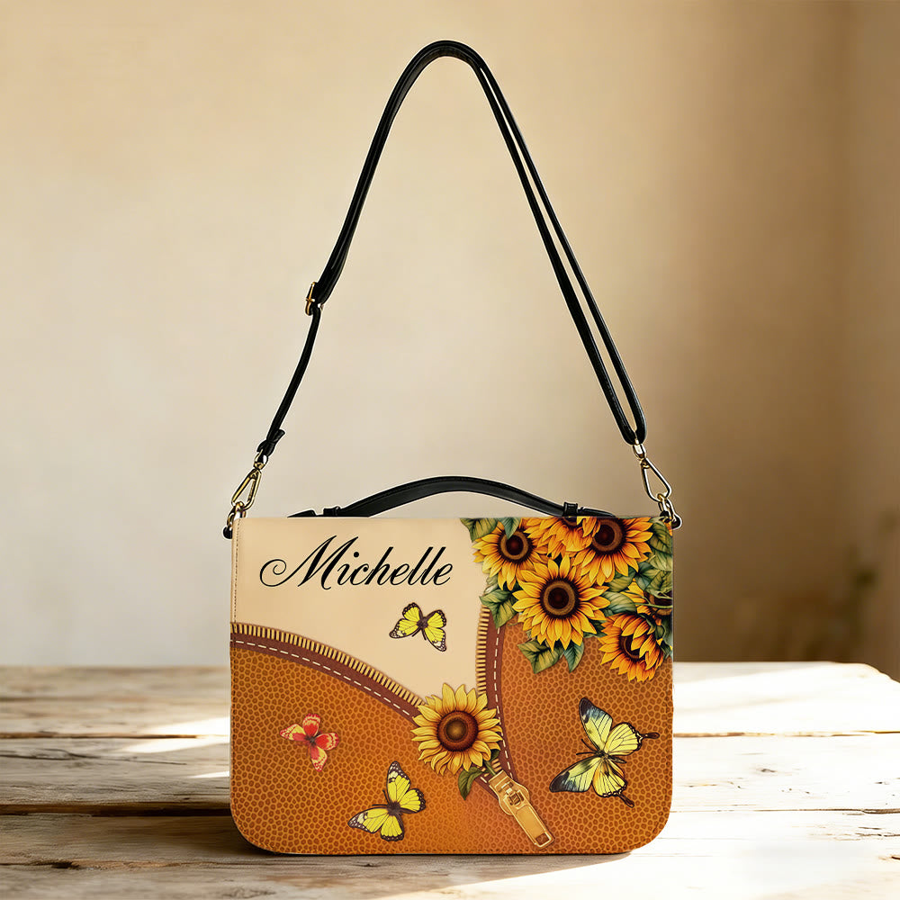 Christianartworkshop Ora a través de ello. Funda para Biblia con girasoles: Fe persistente en Su Palabra. - image 1