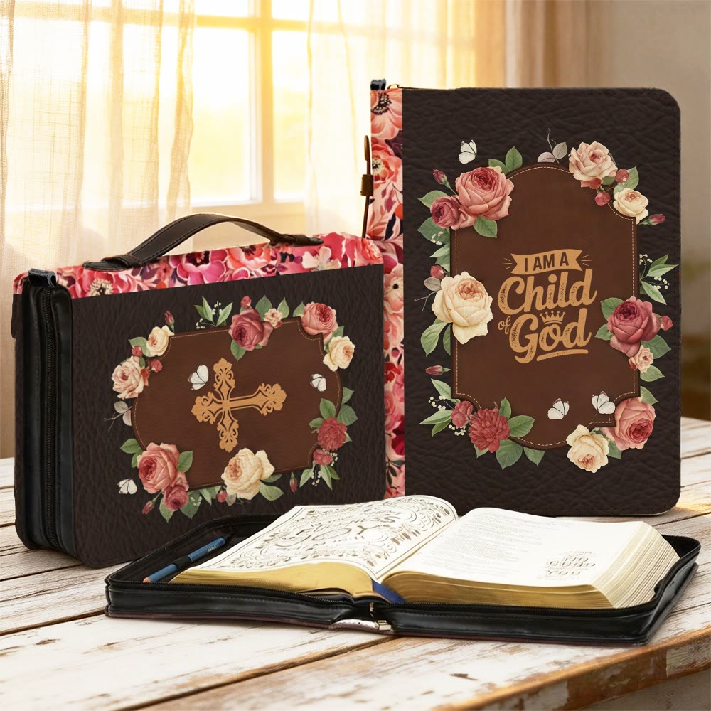 Christianartworkshop Soy un hijo de Dios. Portada de la Biblia con la cruz: Una tierna identidad para Su Palabra. - 2XL - Regular (sin personalización) - image 0