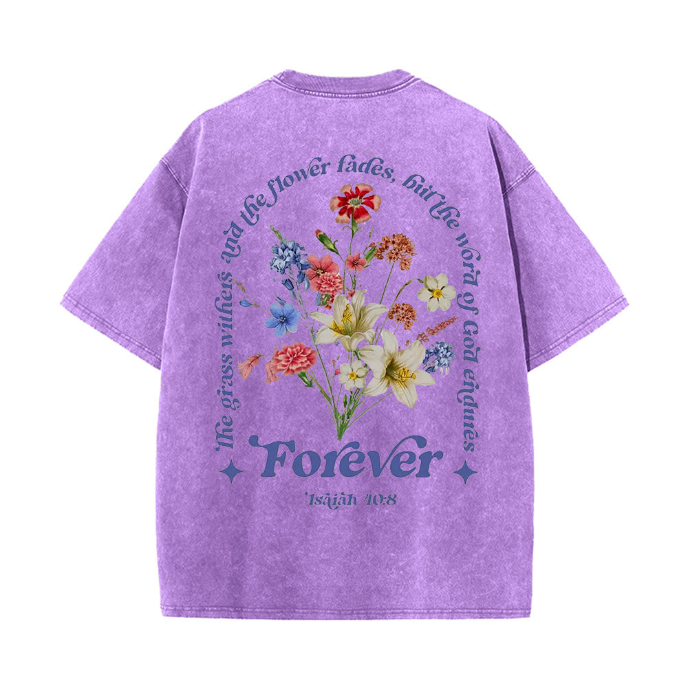 Christianartworkshop Camiseta unisex lavada con la Palabra Eterna de Dios - image 0