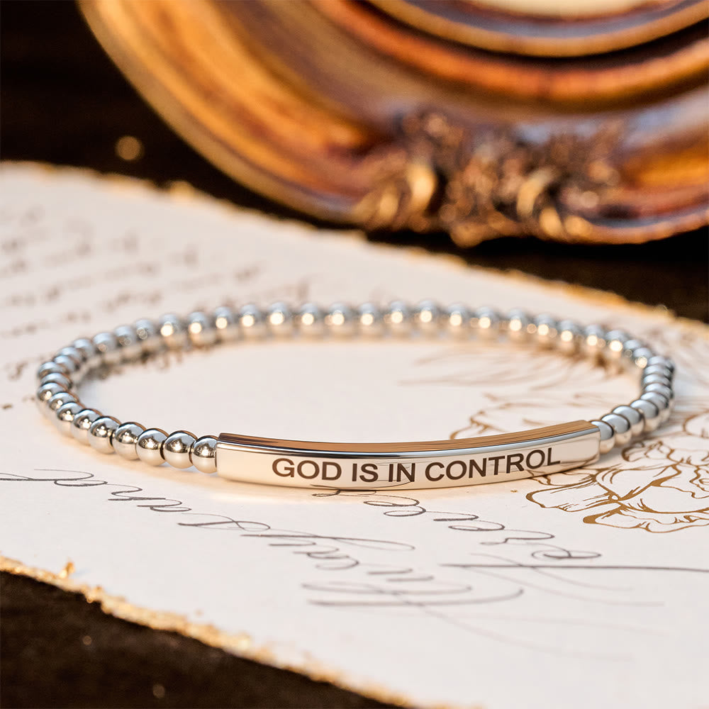 Christianartworkshop Pulsera de cuentas "DIOS TIENE EL CONTROL": Su soberanía para el uso diario. - image 7