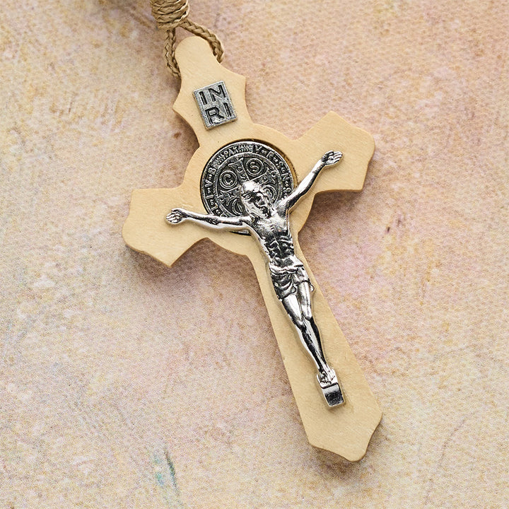 Christianartworkshop Rosario de bolsillo de madera con bendición irlandesa, ideal como regalo para el Día de San Patricio. - image 6
