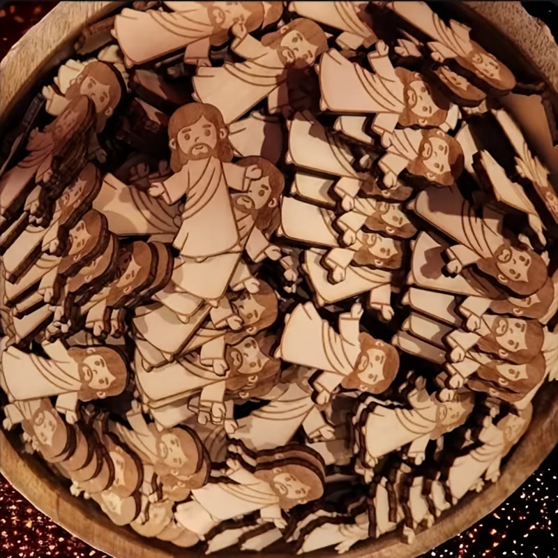 Christianartworkshop Conjunto de bolsillo de Jesús para Pascua: Un delicado testimonio de fe en la vida cotidiana. - Juego de 10 - image 0