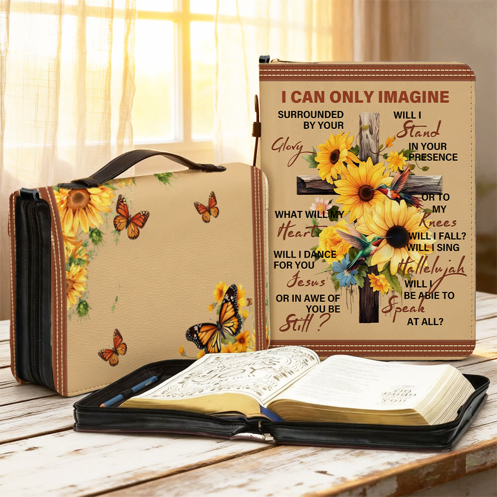 Christianartworkshop Solo puedo imaginar la portada de la Biblia Girasol: Asombro por su gloria - 2XL - Regular (sin personalización) - image 0