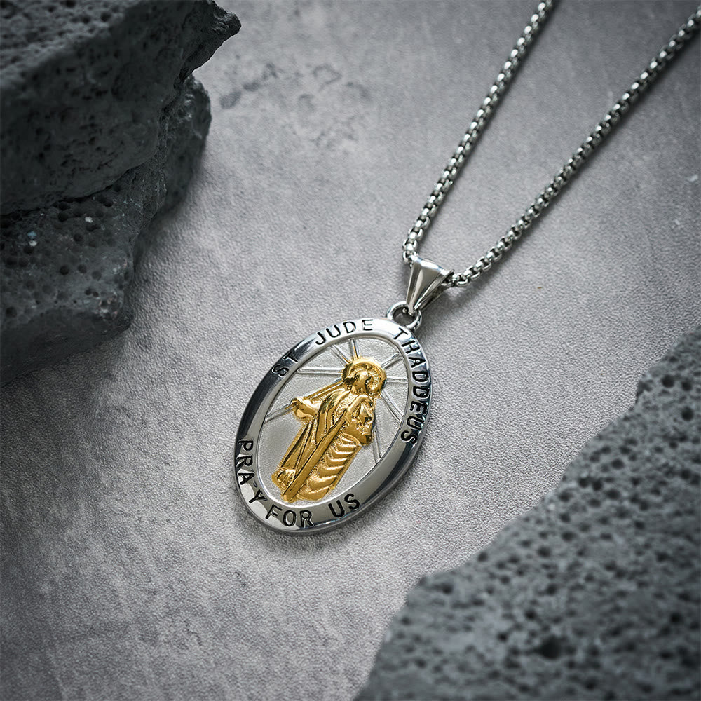 Christianartworkshop Collar con colgante de San Judas Tadeo - image 3