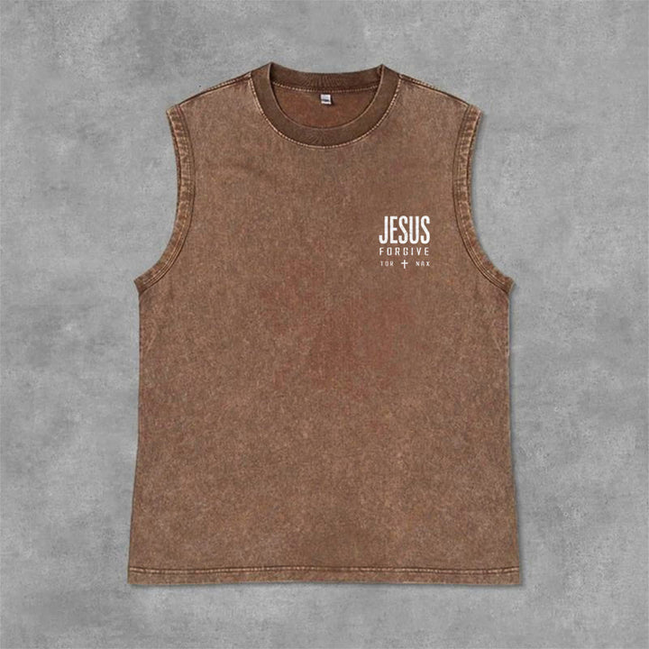 Christianartworkshop Camiseta sin mangas unisex lavada con el nombre de Jesús sobre todos los nombres - image 34